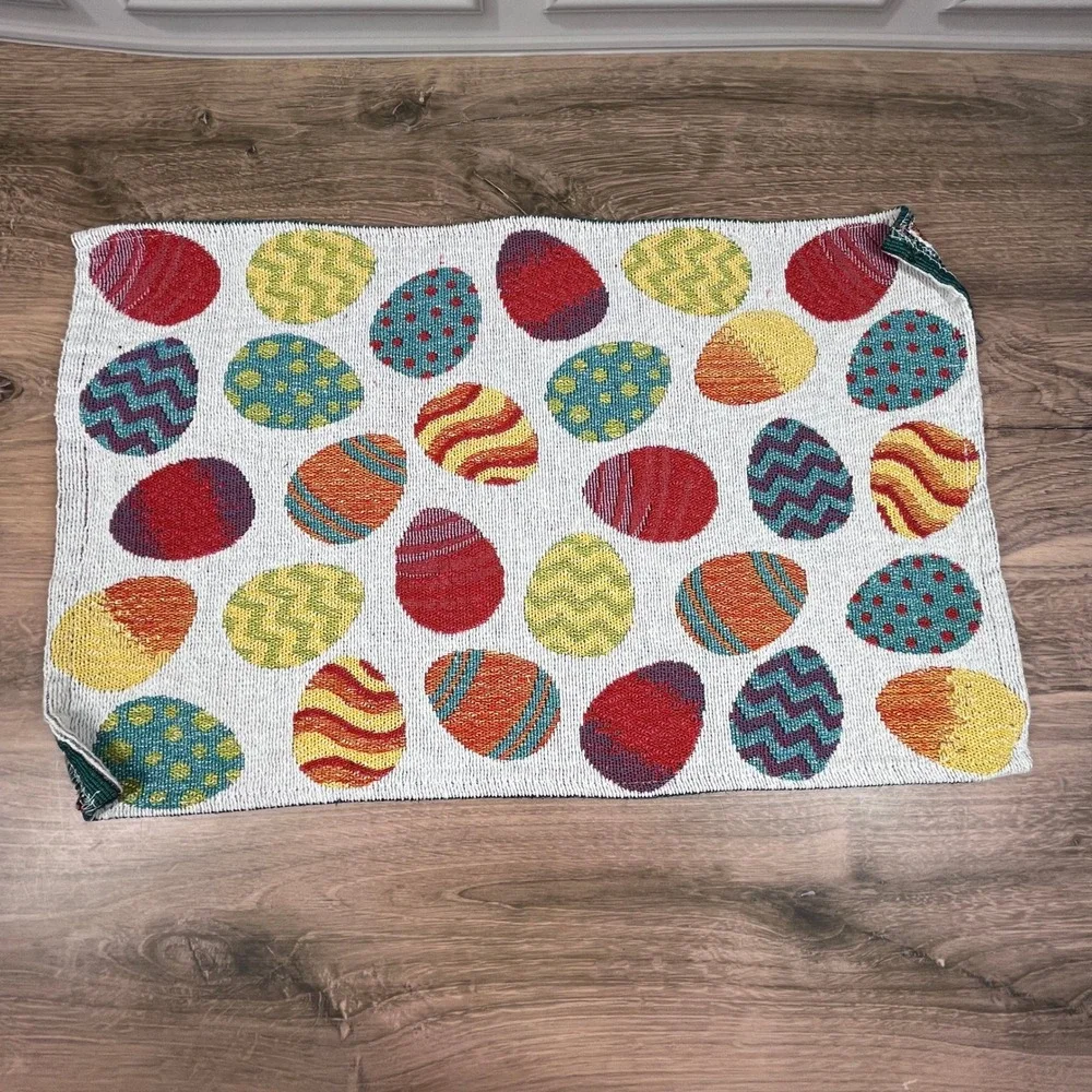 Design Mainstream International Easter‎ Egg Placemats Woven Tapestry Set of 6